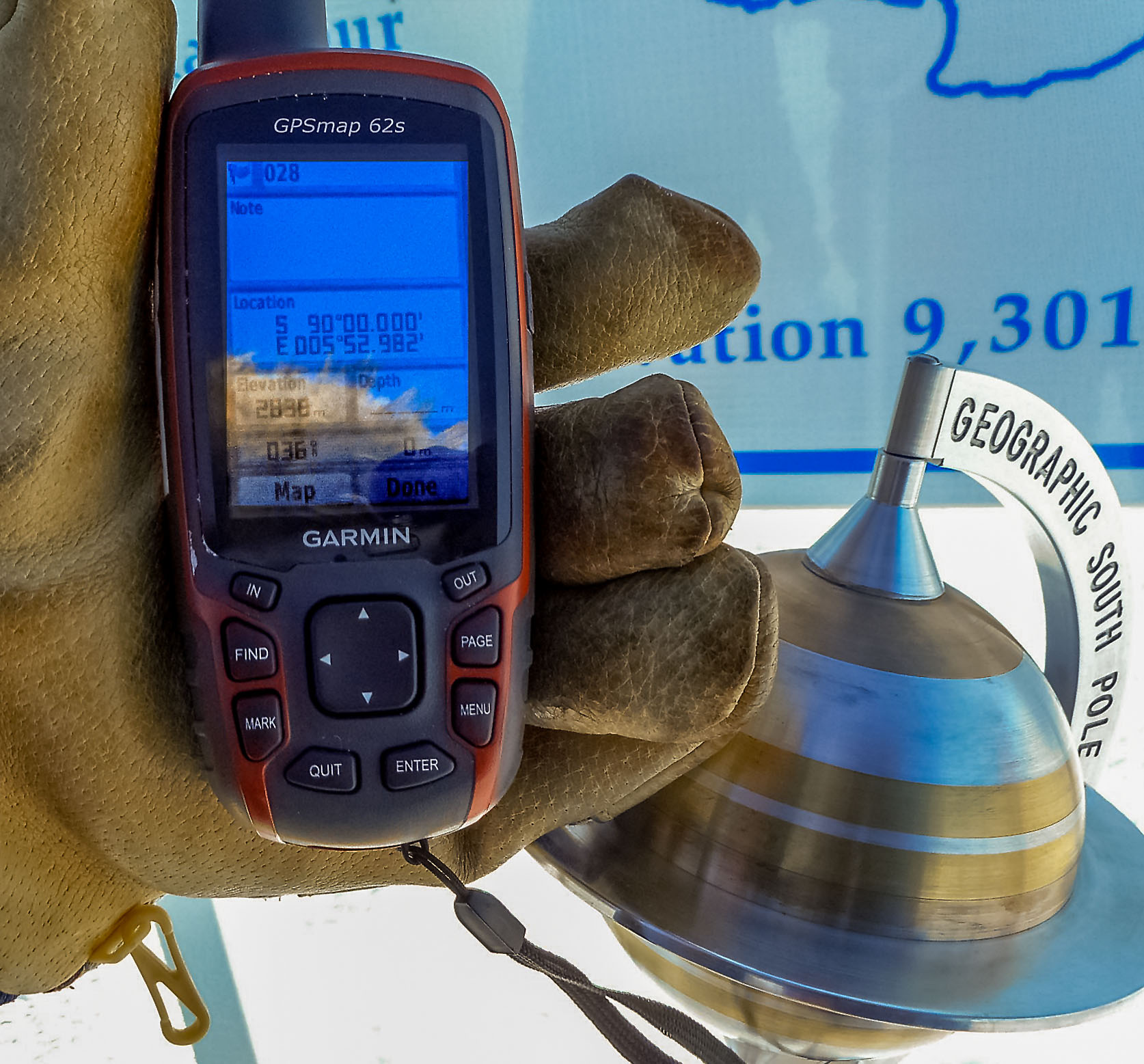 Garmin at South Pole